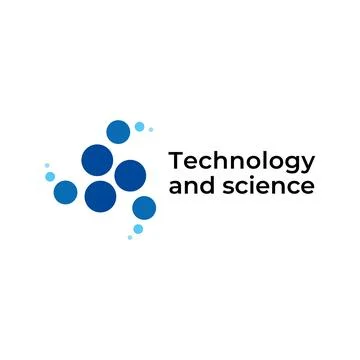 Logo template, on the theme of technology and development, fashionable modern Stock Illustration