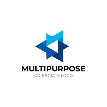 Logo template, on the theme of technology and development, fashionable modern Illustrazione stock