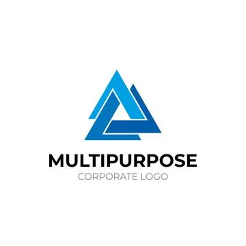 Logo template, on the theme of technology and development, fashionable modern Stock Illustration