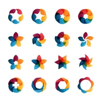 Logo templates set. Stock Illustration