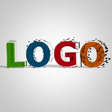 Logo text Stock Illustration