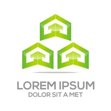 Logo Texture House Vector Real Estate Stock-Illustration