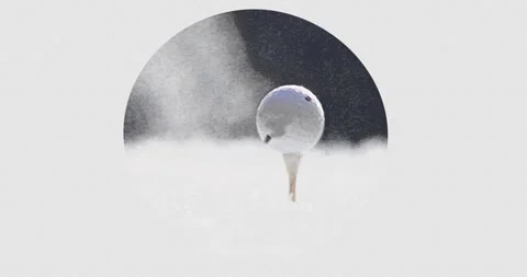 For the logo theme "Golf" on a transparent background, alpha channel Stock Footage 221622569