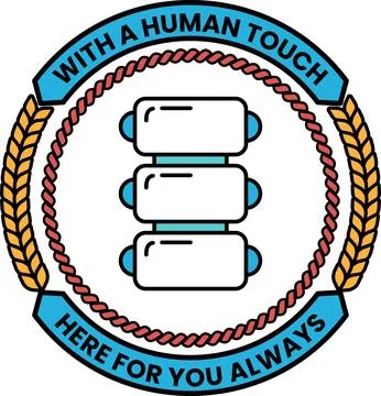A logo with three circles and a rope around it Stock Illustration