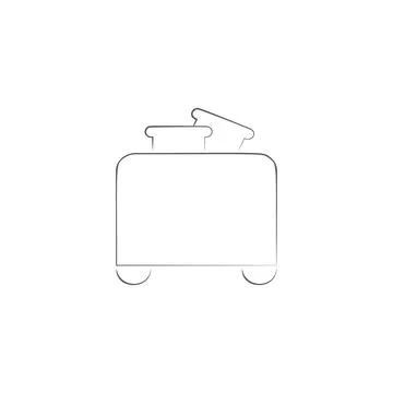 Logo toaster icon. Element Home Electronics concept and web apps. Vector Illustrazione stock
