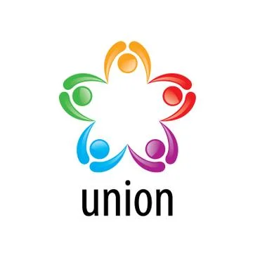 Logo union people Stock Illustration