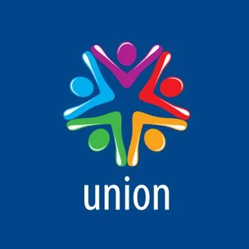 Logo union people Stock Illustration