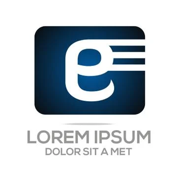 Logo Vector AE Lettermark Business Stock Illustration