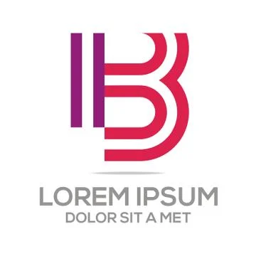 Logo Vector Alphabet B letter Elegant Stock Illustration