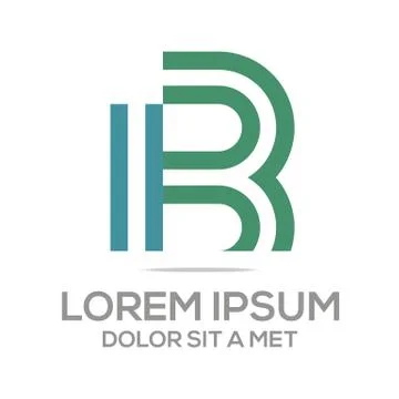 Logo Vector Alphabet B letter Elegant Illustrazione stock
