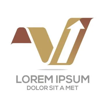 Logo Vector Arrow Design Stock Illustration