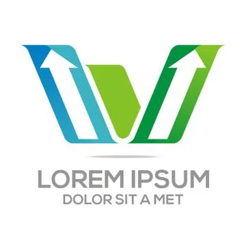 Logo Vector Arrow Design Stock Illustration