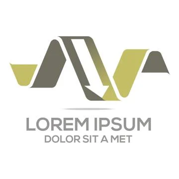 Logo Vector Arrow Design Stock Illustration