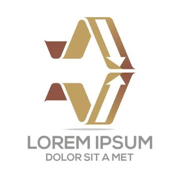 Logo Vector Arrow Design Stock Illustration