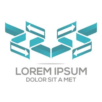 Logo Vector Arrow Design Stock Illustration