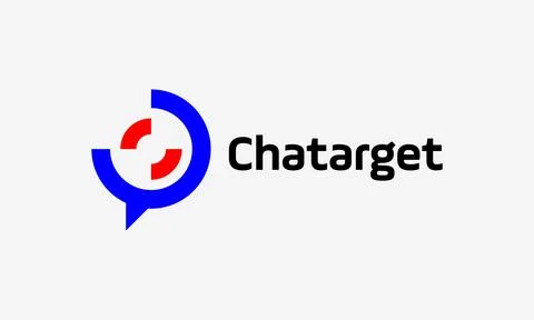 Logo vector chatting concept symbol communication networking information ma.. Stock Illustration