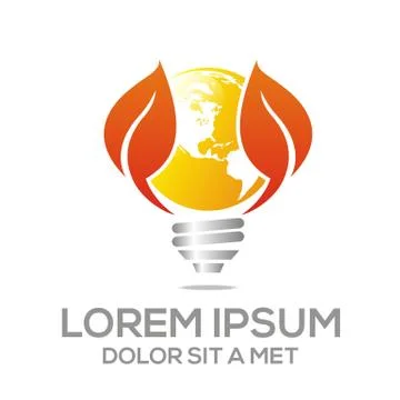 Logo Vector Circle Floral Design Element Eco Leaves Stock Illustration