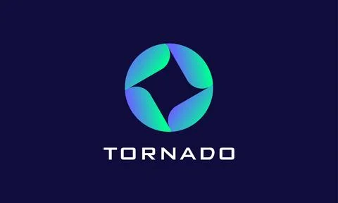 Logo vector circle square blue color minimalist design multimedia photograp.. Stock Illustration