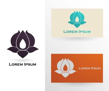 Logo vector design elements with business card template. Stockillustratie