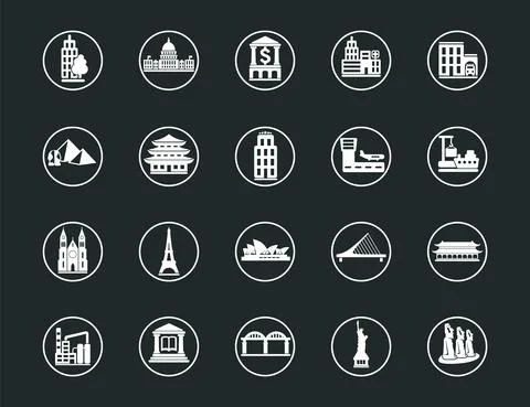 Logo Vector Design Mega Set and Big Group Real Estate Building and Construction Stock Illustration