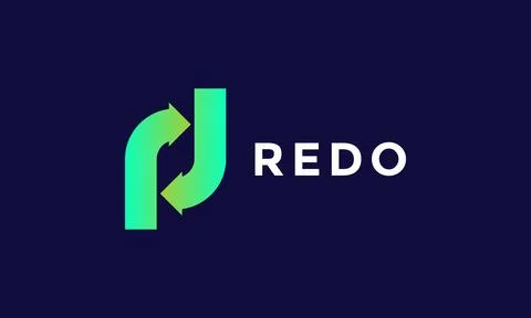 Logo vector double arrows style minimalist design concept recycle distribut.. Stock Illustration