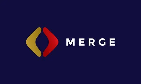 Logo vector double cube arrows concept modern technology Stock Illustration