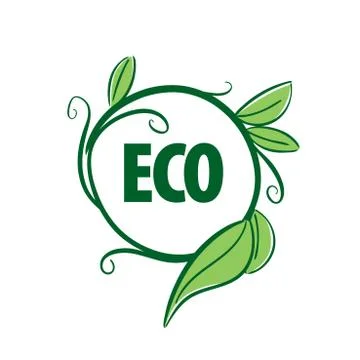 Logo vector eco Stock Illustration