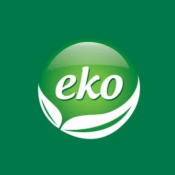 Logo vector eco Illustrazione stock