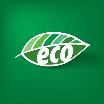 Logo vector eco Stock Illustration
