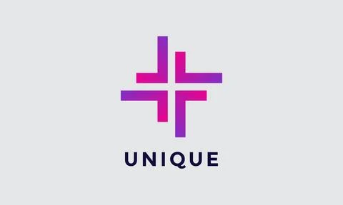 Logo vector elbow minimalist concept element typography simple design line ic Stock Illustration