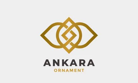 Logo vector elegant leaves gold design luxury floral environment Illustrazione stock