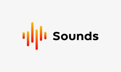Logo vector equalizer wave music sound song track media art concept minimal.. Stock Illustration