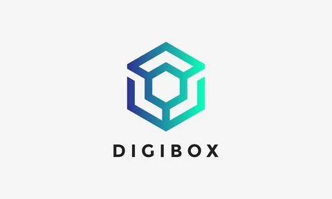 Logo vector hexagon letter Y collaborate alphabet logotype simple font crea.. Stock Illustration