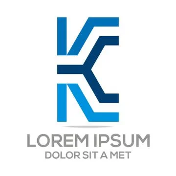 Logo Vector Icon Letter X K Elements イラスト素材