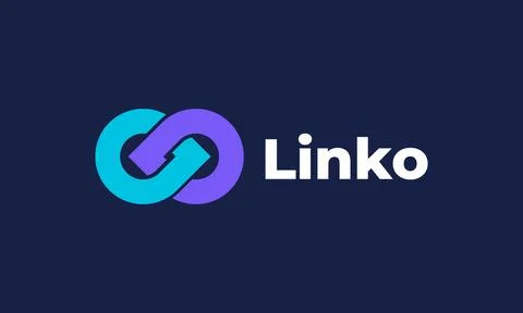 Logo vector infinity link minimalist link concept connection 스톡 일러스트