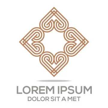 Logo Vector Infinity Love Couple Stock Illustration