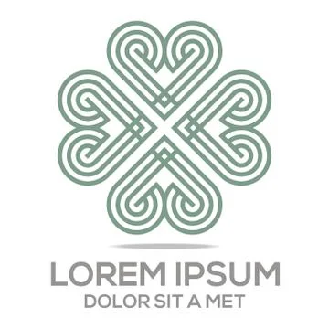 Logo Vector Infinity Love Couple Stock Illustration