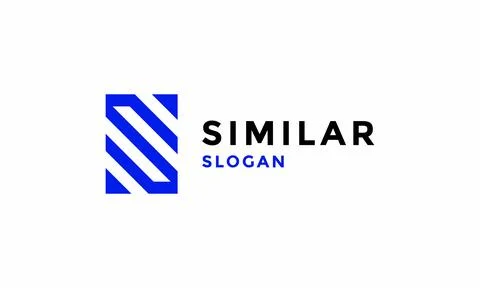 Logo vector initial S minimalist design black color concept logotype Stock Illustration