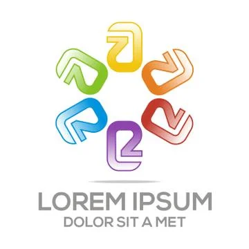 Logo vector Letter A Alphabet Stock Illustration
