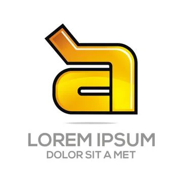 Logo vector Letter A Alphabet Stock Illustration