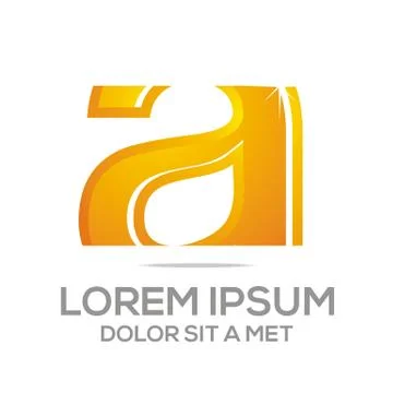 Logo vector Letter A Alphabet Stock Illustration