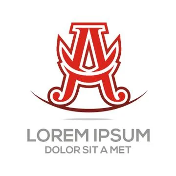 Logo vector Letter A Alphabet Stock-Illustration