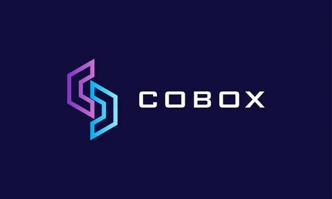 Logo vector letter C blue color minimalist logotype alphabet concept trendy.. Illustrazione stock