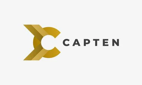 Logo vector letter C gold color minimalist logotype alphabet concept trendy.. Stock Illustration