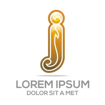 Logo Vector Letter J Element Icon Stock Illustration
