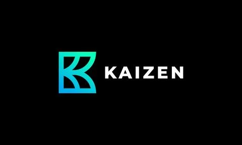 Logo vector letter K minimalist design blue gradation color aesthetic icon .. Illustrazione stock