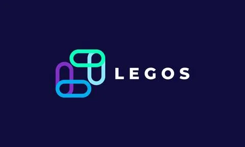 Logo vector letter L link alphabet font logotype networking connection chai.. Stock Illustration