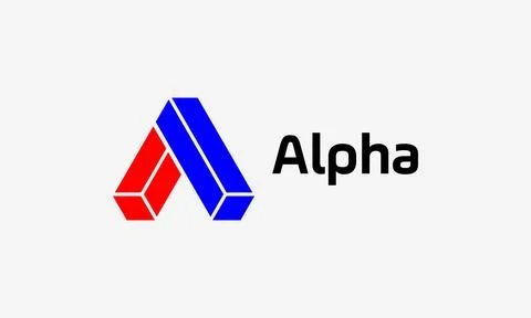 Logo vector letter A logotype alphabet concept minimalist font beam design .. Stock Illustration