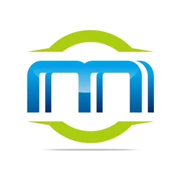 Logo Vector Letter M Symbol Design Icons Stock-Illustration