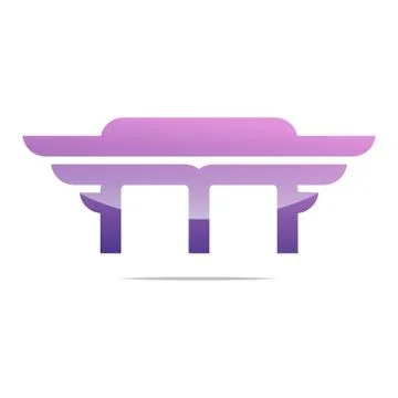 Logo Vector Letter M Wings Symbol Design Icons Stock Illustration